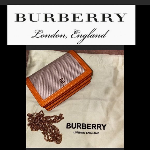 Burberry Jessie TB Two Tone Chain wallet - Picture 8 of 9